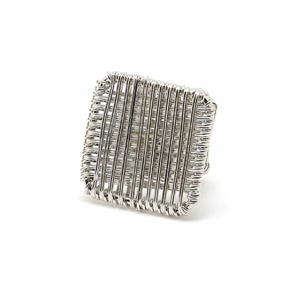 Amrita Singh Silver wire ring adjustable 7.5/8